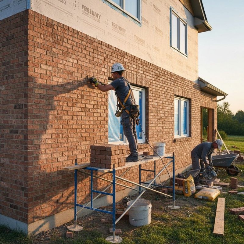 Local Brick Veneer Siding Service pros at work